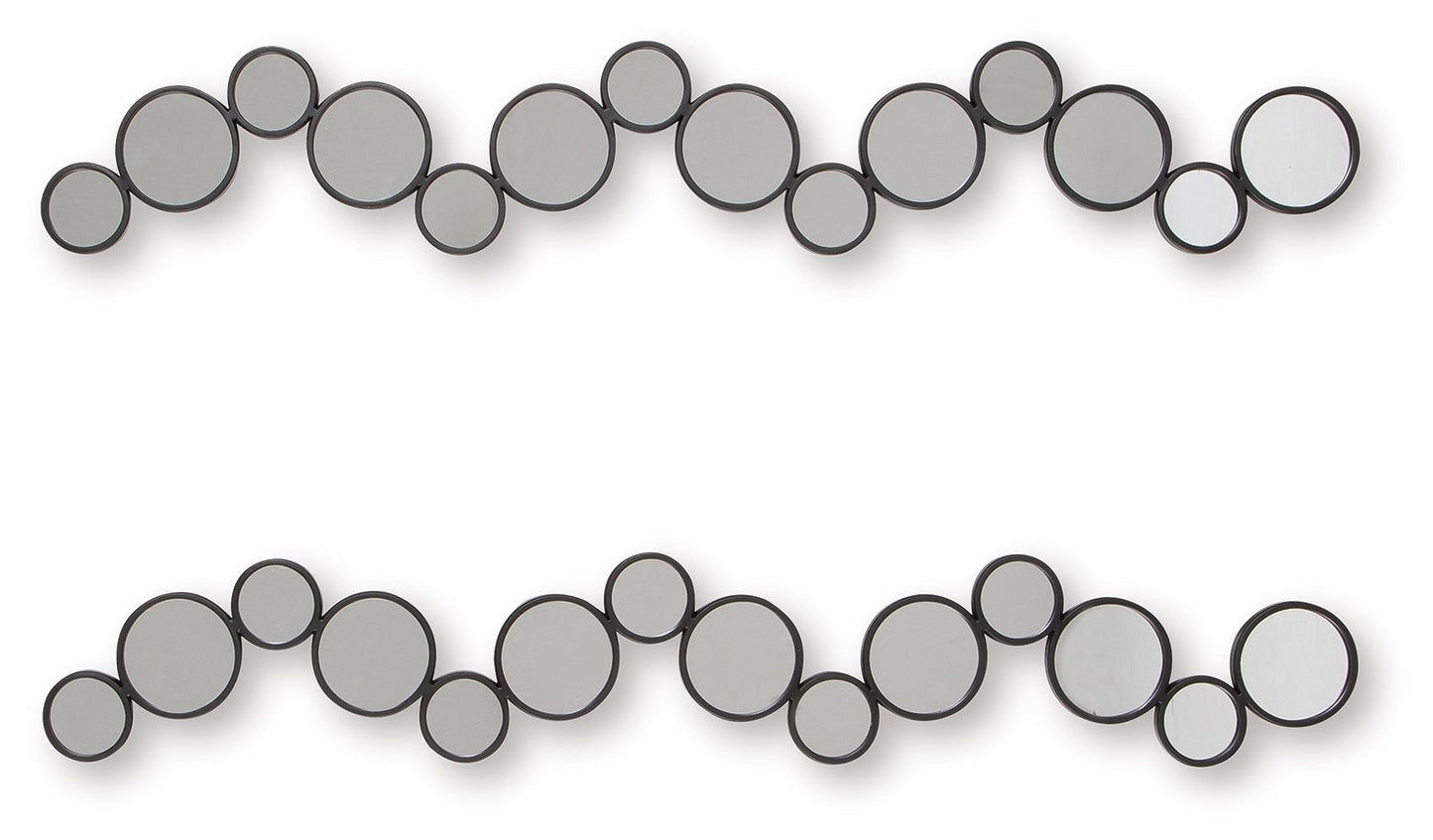 Vinler - Accent Mirror Set (Set of 2) - Black