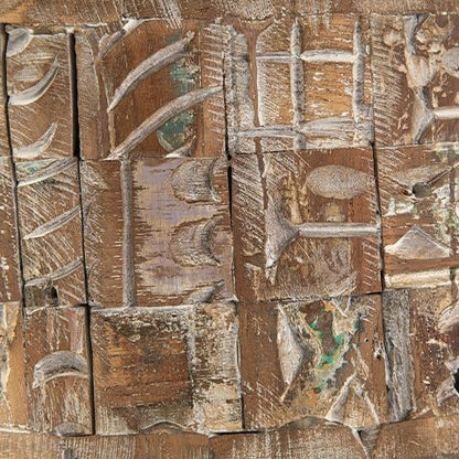 Meltland - Vase - Square - Natural / Black