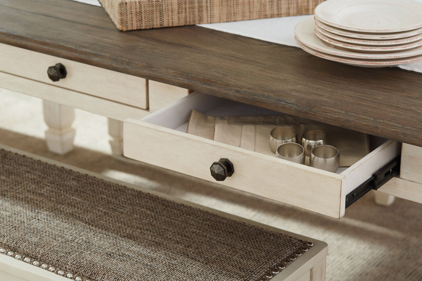 Bolanburg - Rectangular Dining Room Table - Beige