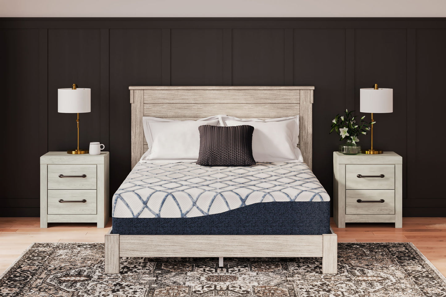 12 Inch Chime Elite 2.0 - California King Mattress - White / Blue