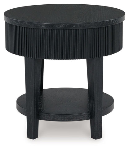 Marstream - Round End Table - Black