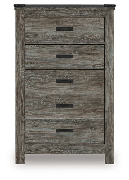 Frandern - Five Drawer Chest - Gray