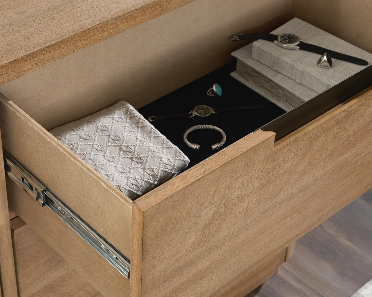 Pamaria - Two Drawer Night Stand - Light Brown