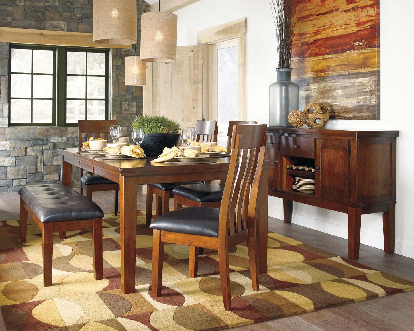 Ralene - Dining UPH Side Chair (Set of 2) - Medium Brown