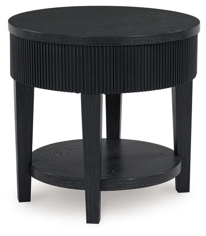 Marstream - Round End Table - Black