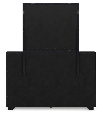 Londer - Dresser And Mirror - Black