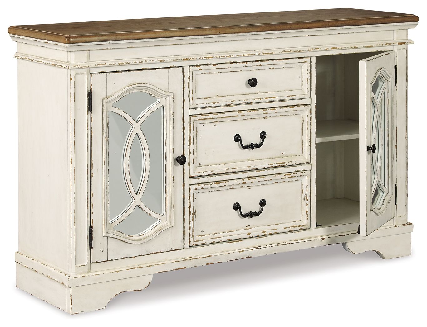 Realyn - Dining Room Server - Chipped White