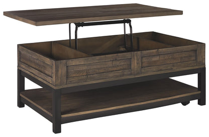 Johurst - LIFT TOP COCKTAIL TABLE - Grayish Brown