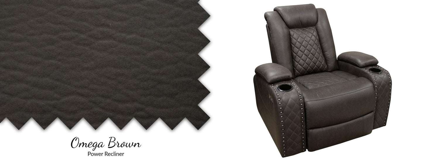 Omega Brown Reclining Chair