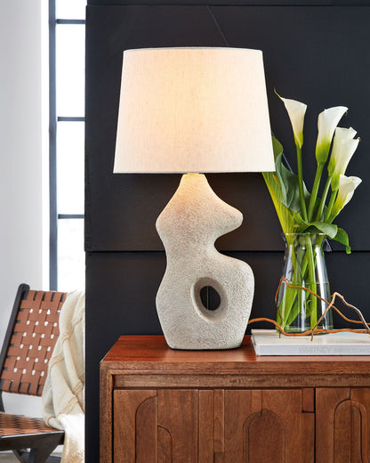 Chadrich - Paper Table Lamp (Set of 2) - Antique Beige