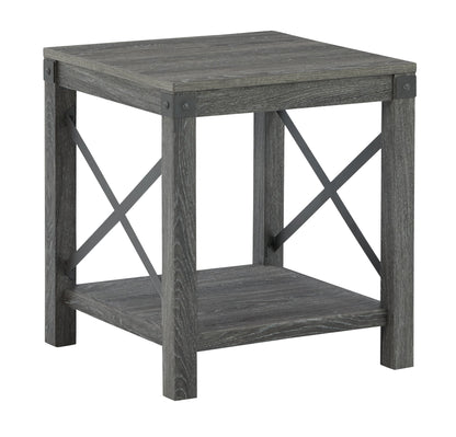 Freedan - 3 Pc. - Coffee Table, 2 End Tables - Grayish Brown