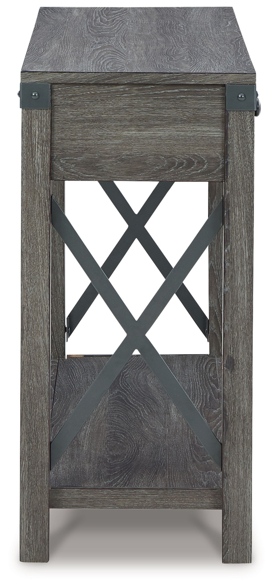 Freedan - Console Sofa Table - Grayish Brown